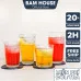 Ly thủy tinh 8 góc Bam House đủ size thiết kế sang trọng cao cấp LTT01