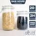 Hủ thuỷ tinh nắp cài Bam House dung tích 500ml 750ml 1000ml 1500ml cao cấp HNC05